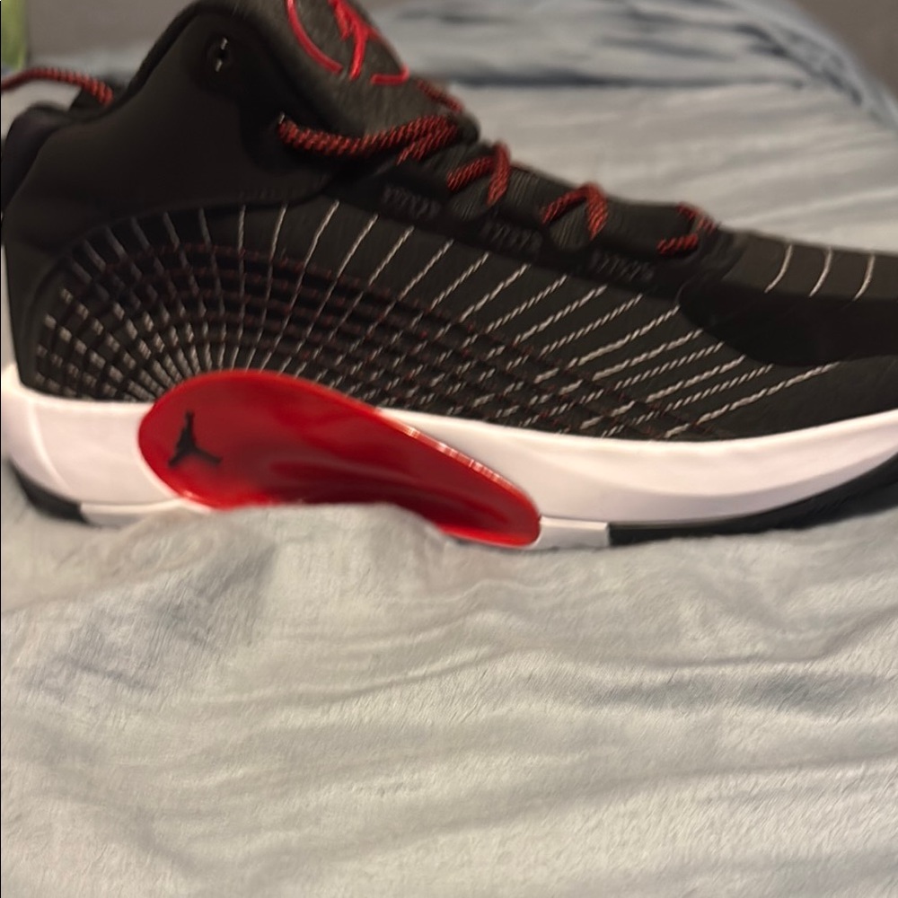 Jordan Black and Red Athletic Shoes - Picture 2 of 3